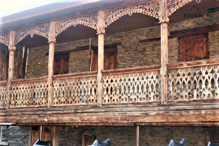 Old house Balcony in Diklo Old house Balcony in Diklo